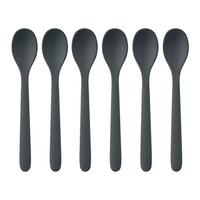 Eierlöffel Kiki Grau, 6er Set - Grau, KONVENTIONELL, Kunststoff (2,5/14cm) - Mömax