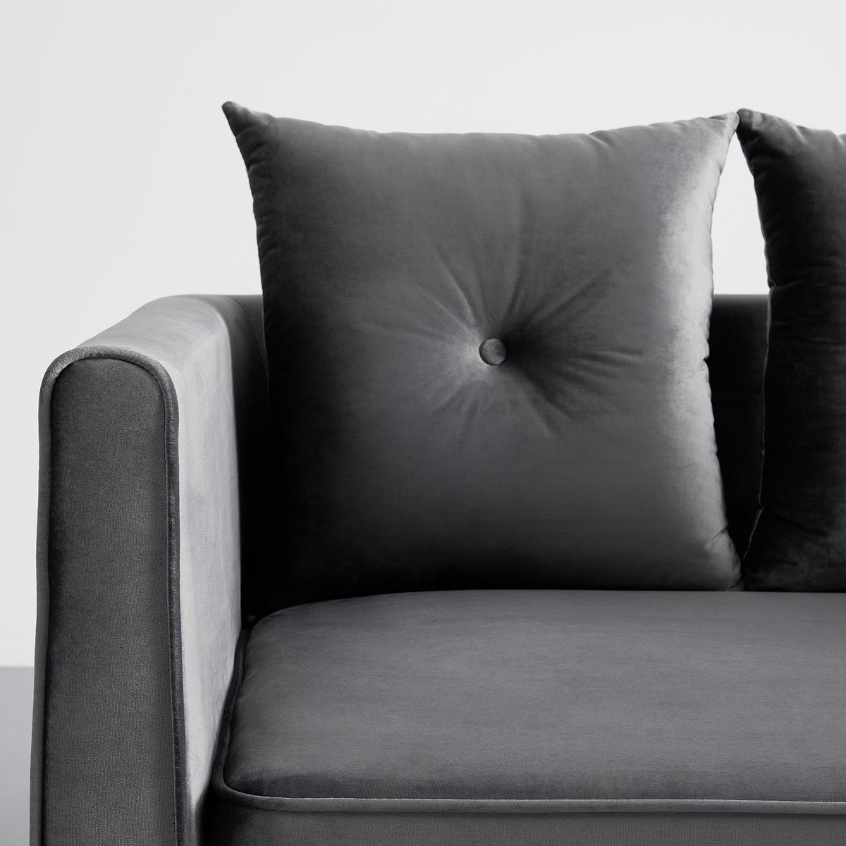 Kétüléses Kanapé Luis - szürke, Modern, textil/fa (155/87/87cm) - Bessagi Home