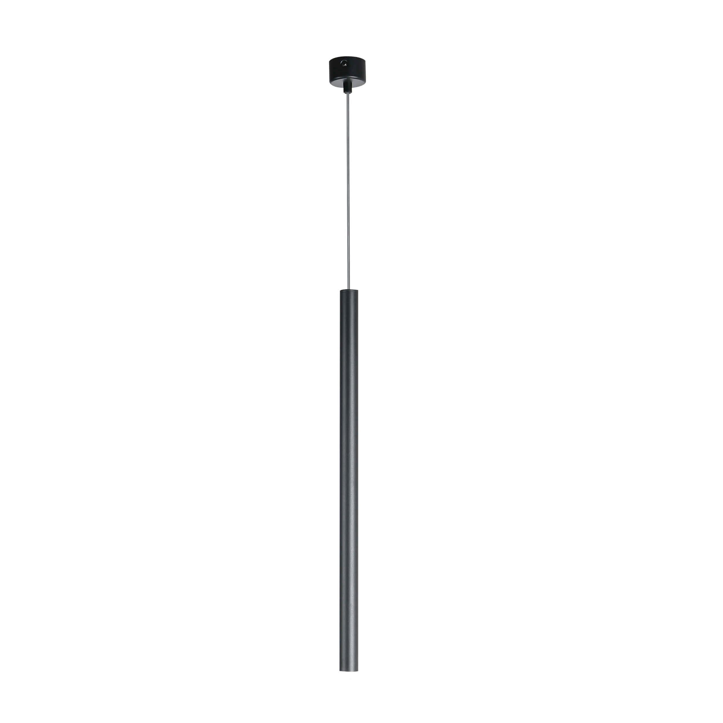 Hängeleuchte Lp-894/1p Bk Lungo 1 - Schwarz, Design, Metall (5/150/5cm)