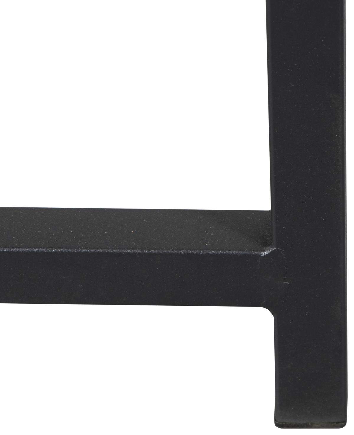 Masă de scris HENDRIK - culoare lemn stejar/negru, Modern, metal/material pe bază de lemn (120/76/120cm) - Modern Living