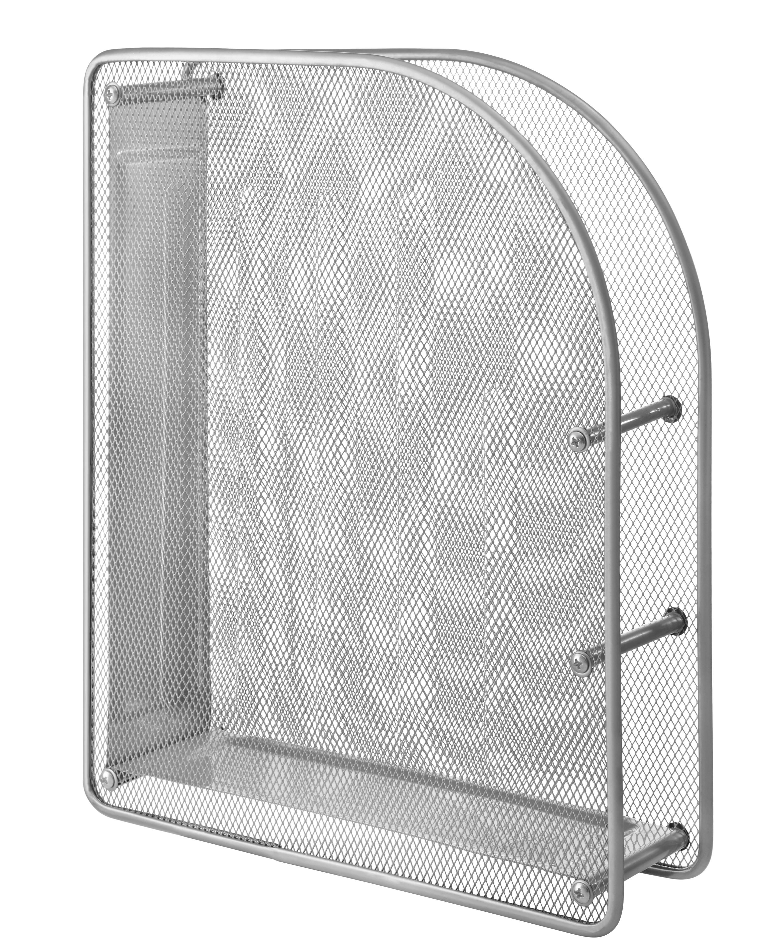 Irattartó 1 Fakkos Fém Mesh - ezüst, fém (35/27,8/8cm)