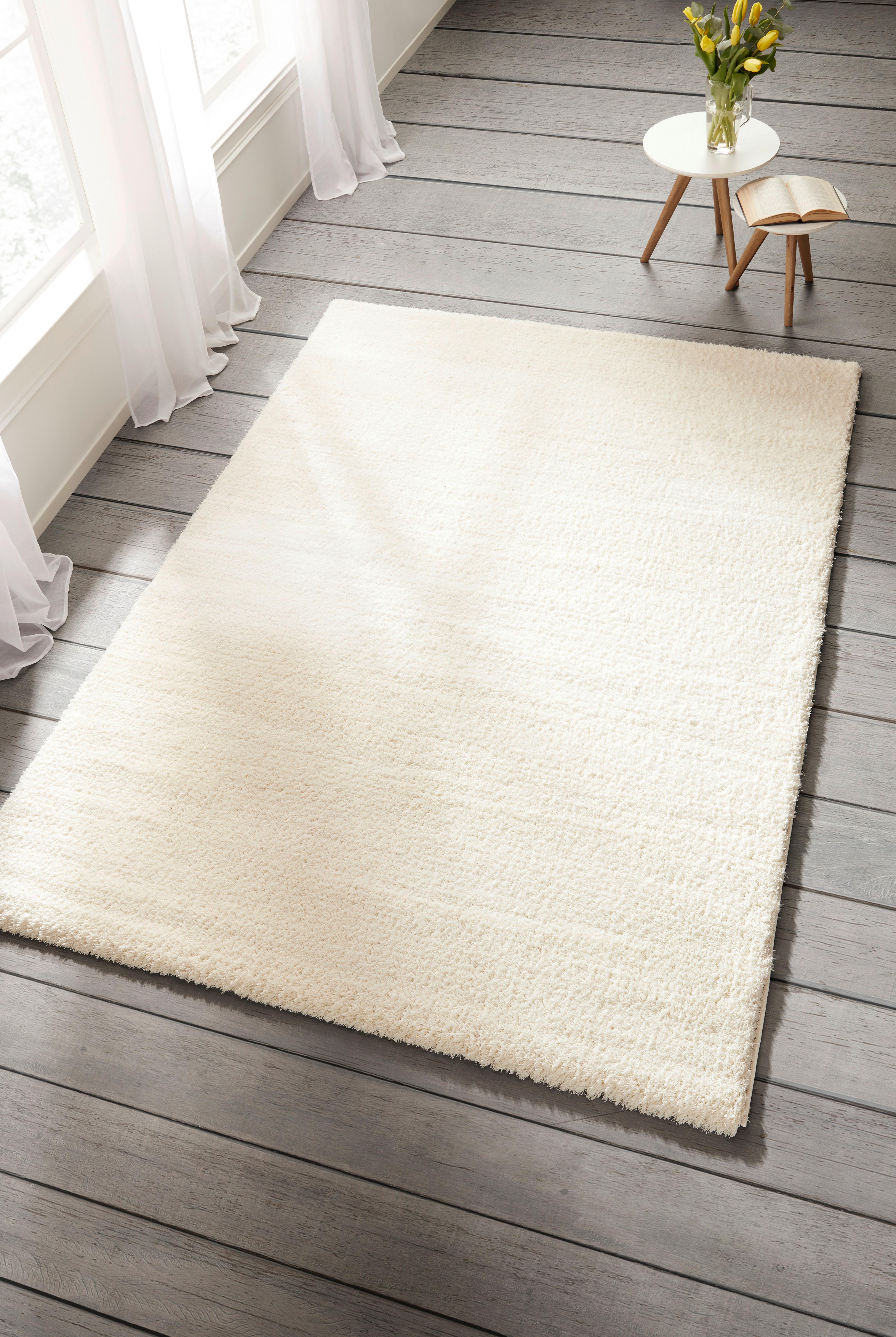 Shaggy Stefan in Weiß ca. 120x170cm - Weiß, MODERN, Textil (120/170cm) - Mömax