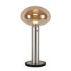 BORDSLAMPA SIOP - bärnstensfärgad/champagne, Modern, metall/glas (20/20/38,5cm)