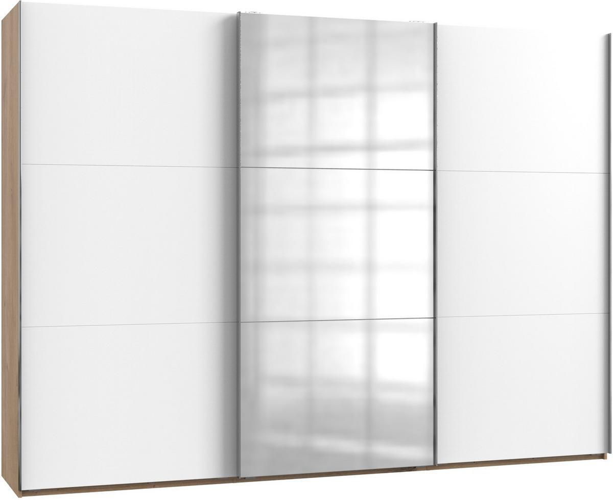 Ormar S Kliznim Vratima Level 36a - bijela/boje hrasta, Moderno, drvni materijal (300/216/65cm) - MID.YOU