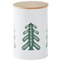Kekszesdoboz Christmas Fable - natúr színű/többszínű, fa/fém (10/14,5cm) - Modern Living