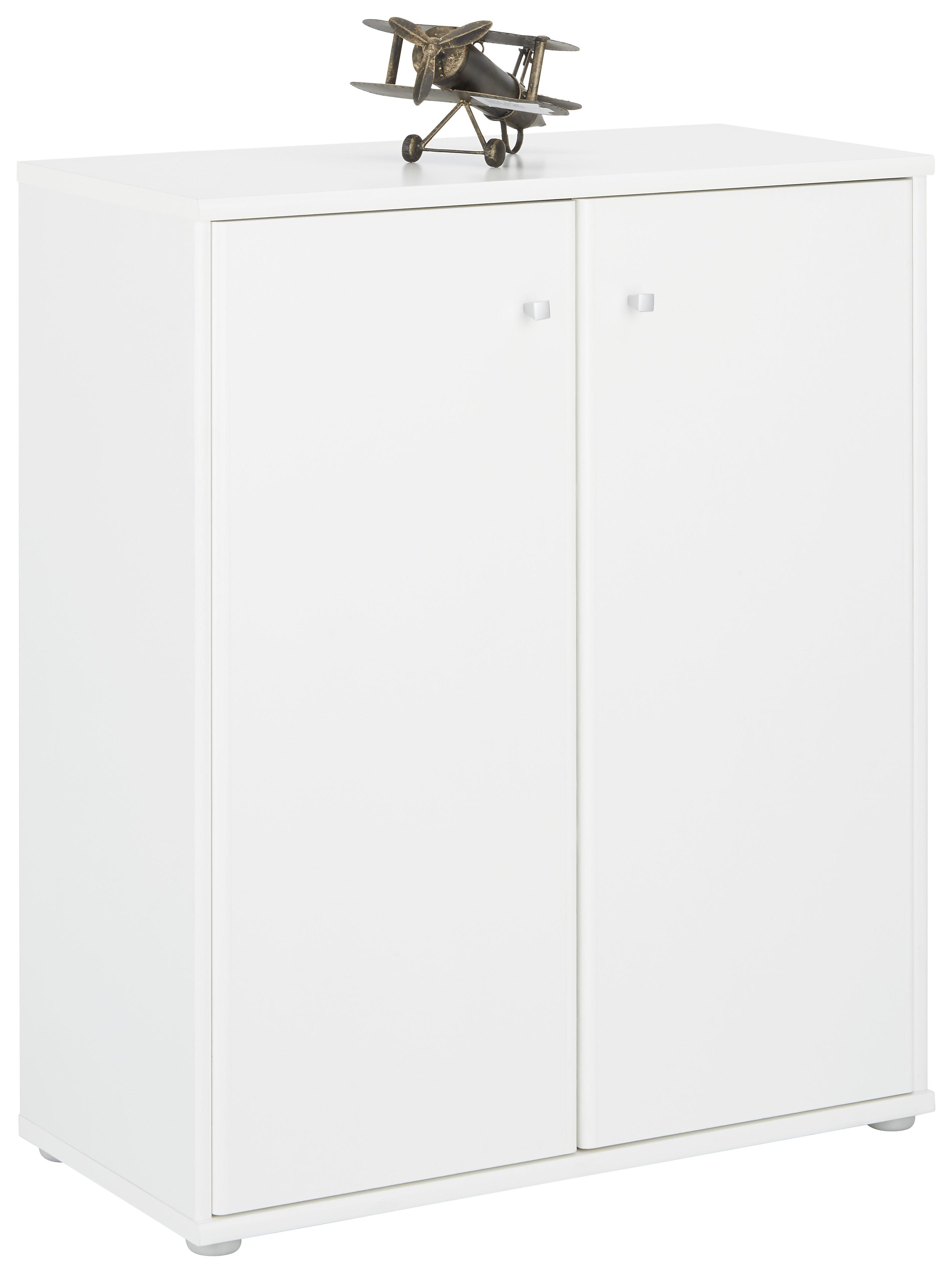 Kommode in Weiß - Weiß/Grau, MODERN, Holzwerkstoff/Kunststoff (72/86/34cm) - Modern Living