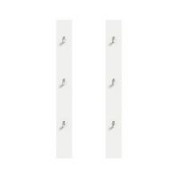 GARDEROBENPANEEL PROJEKT X - Weiss Hochglanz/Weiss, Design, Holzwerkstoff (13cm) - Livetastic