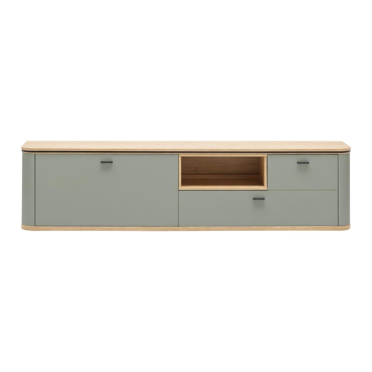 HÄNGEELEMENT LAGOS -EXKLUSIV- - Salbeigrün/Anthrazit, Modern, Holzwerkstoff/Kunststoff (210,2/51,3/37,5cm) - Premium Living
