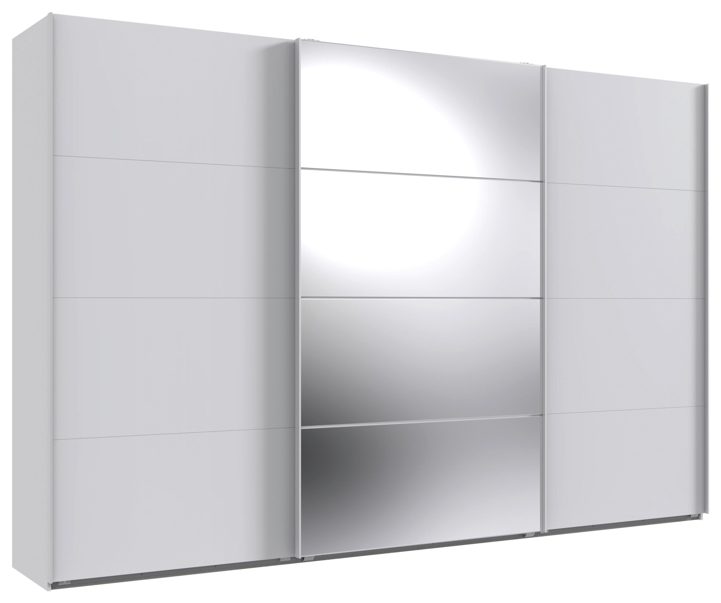 Ormar S Kliznim Vratima Norderstedt - bijela, Moderno, staklo/drvni materijal (360/236/64cm) - Modern Living