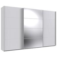 Ormar S Kliznim Vratima Norderstedt - bijela, Moderno, staklo/drvni materijal (360/236/64cm) - Modern Living