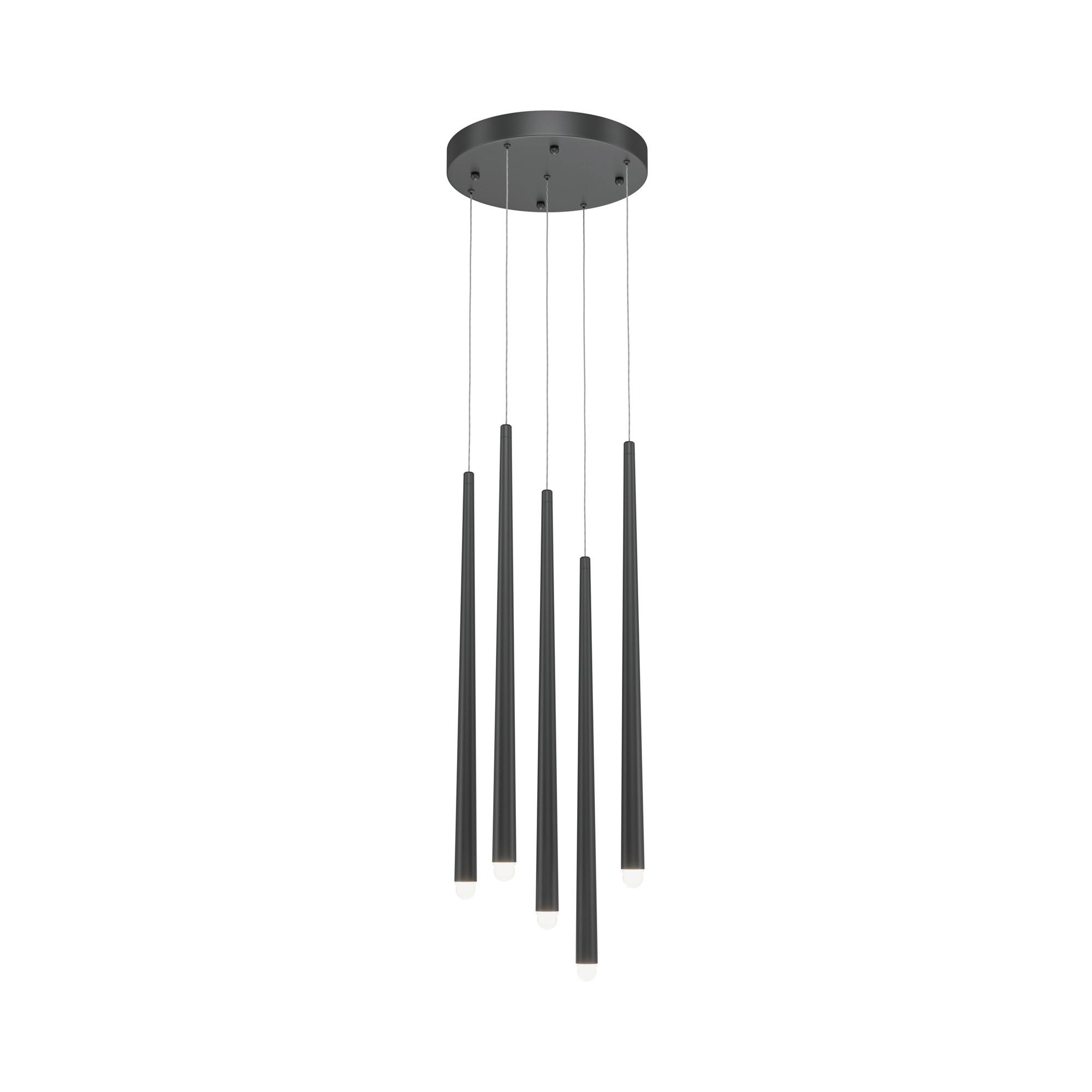 Pendelleuchte Cascade Schwarz max. 30 Watt - Schwarz, Trend, Metall (32/150cm) - MAYTONI