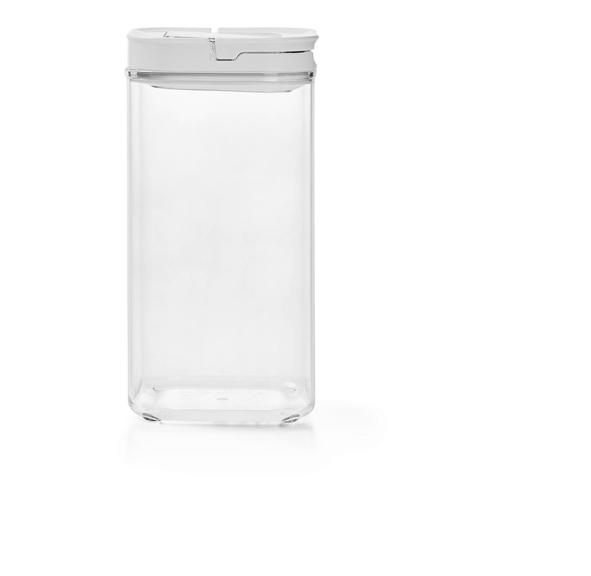 ZESTAW POJEMNIKÓW KUCHENNYCH SL080522A+SL080523A - biały/przejrzysty, Basics, tworzywo sztuczne - Homeware Profession.