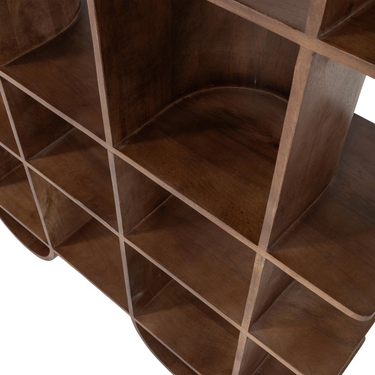 Regal Sinne Dunkelbraun - Dunkelbraun, Design, Holz (130/180/35cm) - Livetastic