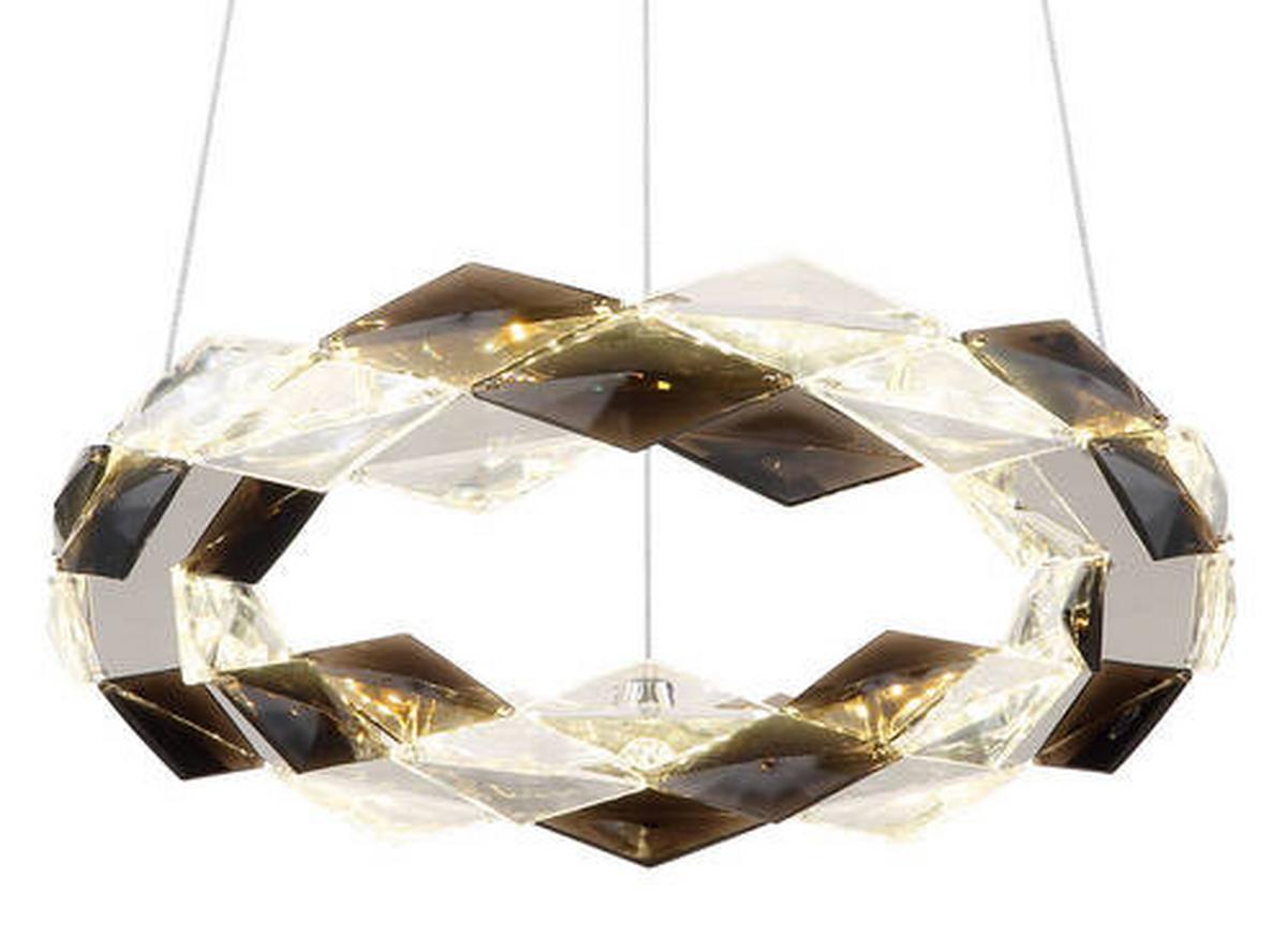 LED-HÄNGELEUCHTE 67318H - Klar, Design, Kunststoff/Metall (37,5/130cm) - Globo