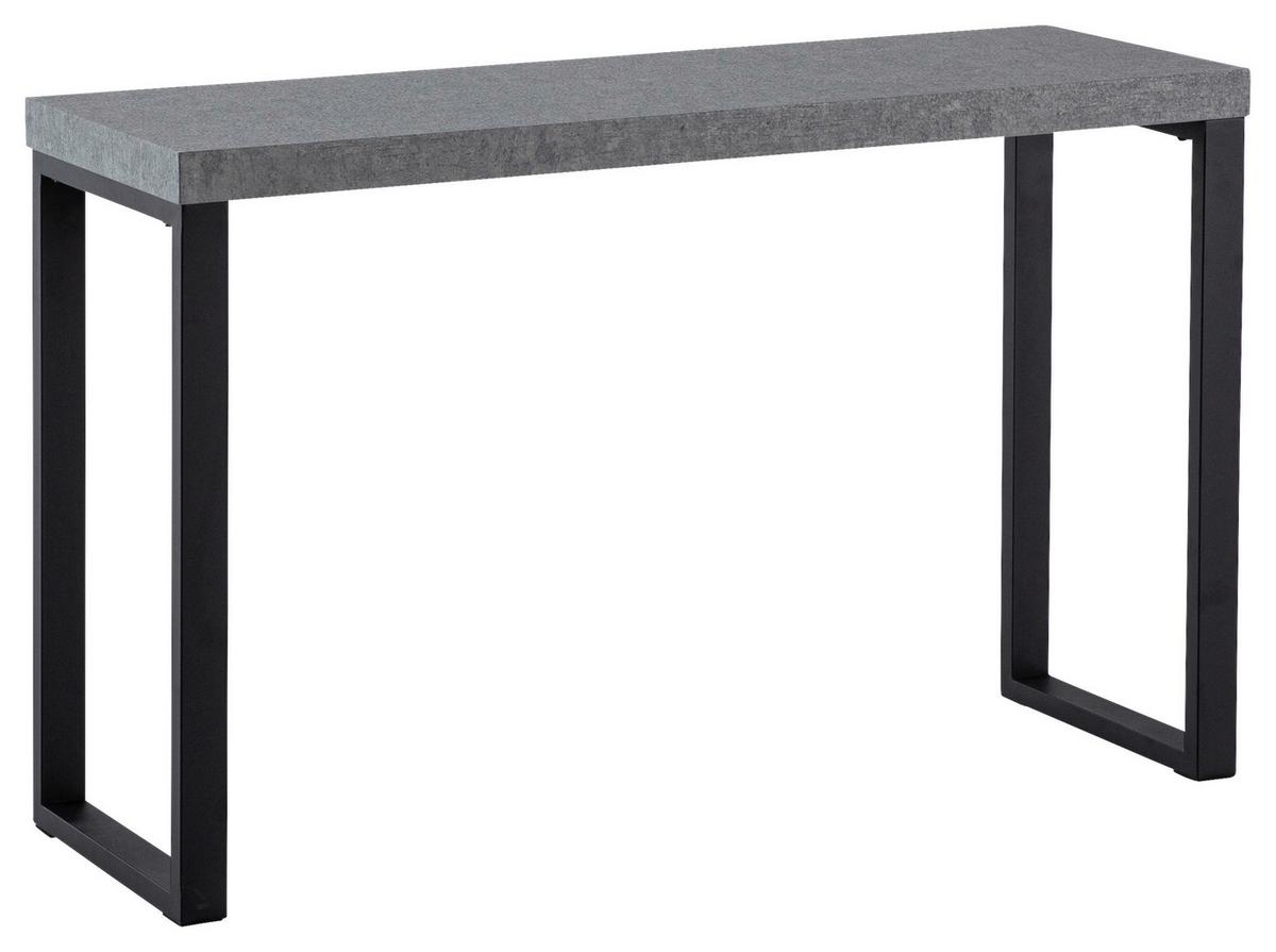 KONSOLENTISCH WL6.908 - Schwarz/Grau, Design, Holzwerkstoff/Metall (120/40/76cm) - MID.YOU