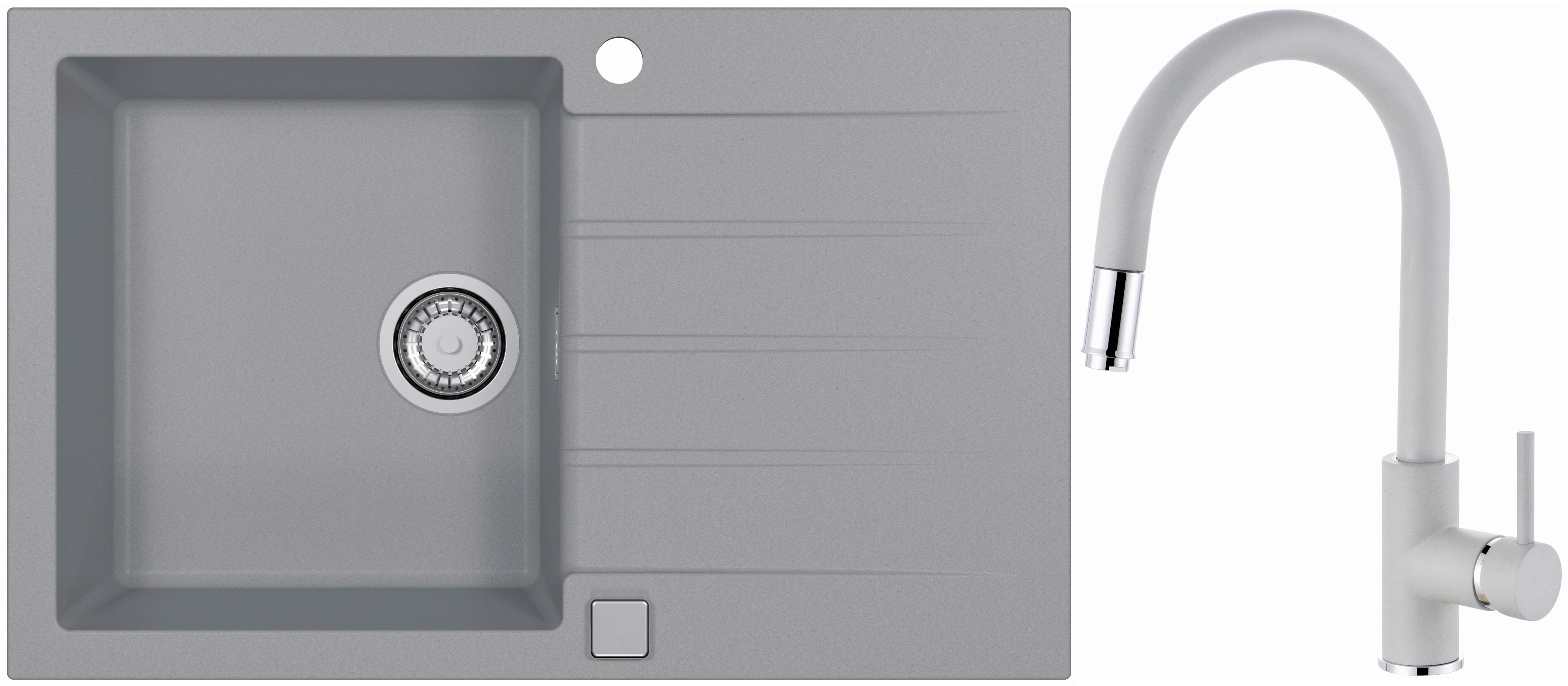 Set Sudopera I Slavine Cadit 20 + Delos-P - siva, Konvencionalno, kamen (79/50cm)