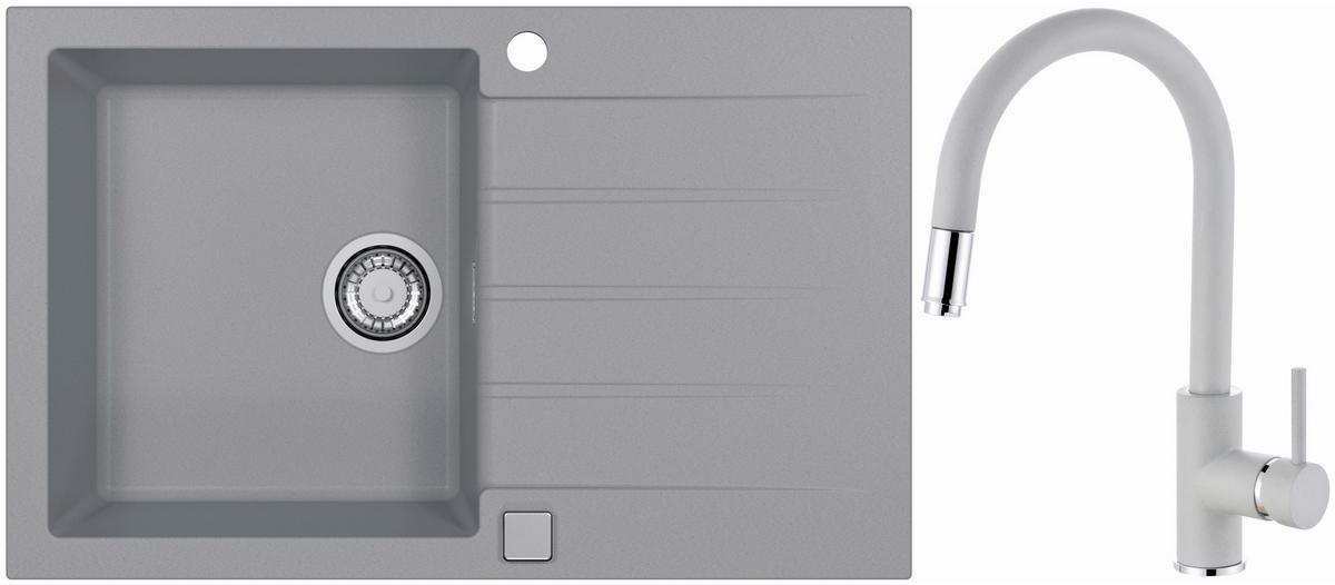Set Sudopera I Slavine Cadit 20 + Delos-P - siva, Konvencionalno, kamen (79/50cm)