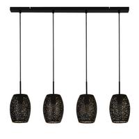 Függőlámpa 19231-4bgo Laser - fekete/aranyszínű, Design, fém (90/120/15cm)