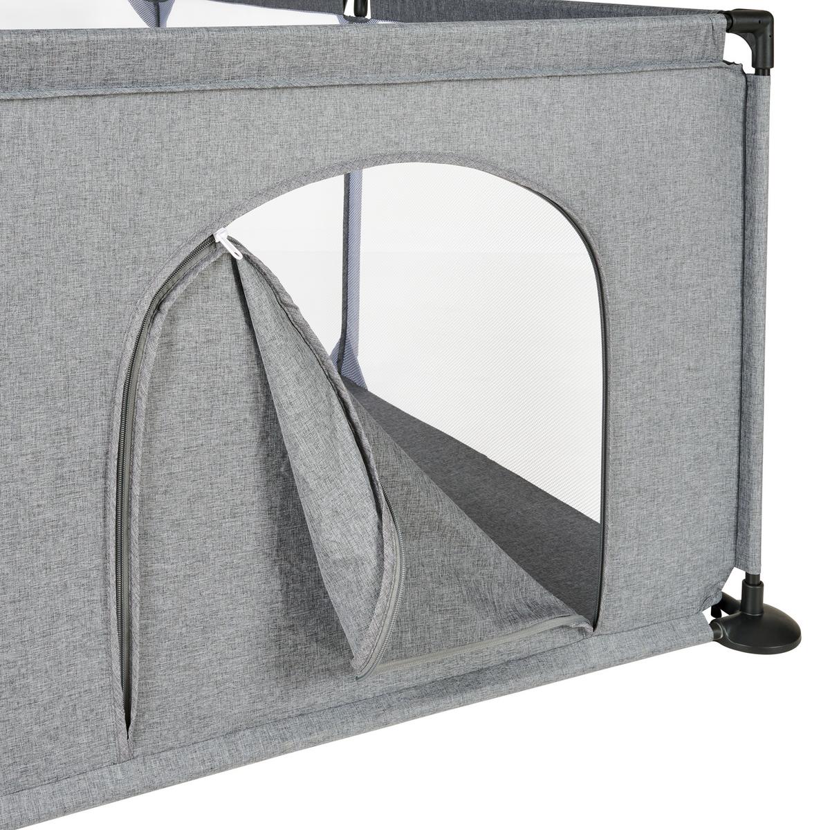 KOJEC NA KÓŁKACH BASIC - czarny/ciemnoszary, Basics, tworzywo sztuczne/metal (184/184/66cm) - My Baby Lou