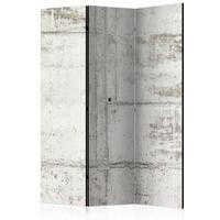 Paravan Urban Bunker, 3-Delni, Dvostranski - bela/svetlo siva, Basics, tekstil/les (135/172/3cm) - artgeist