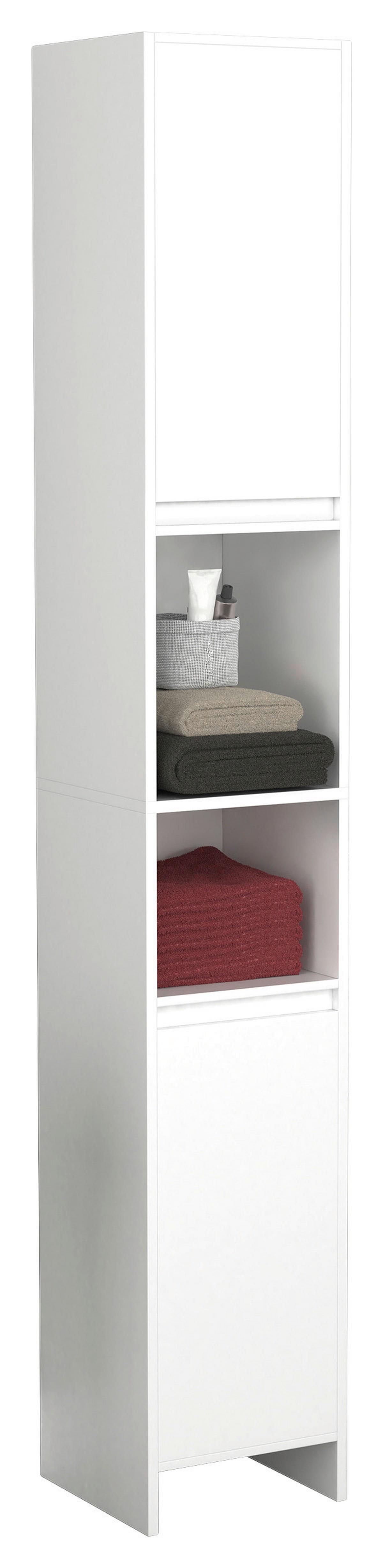 Hochschrank Malira ca. 30x189 cm Weiß - Weiß, MODERN, Holzwerkstoff (30/189/30cm) - MID.YOU