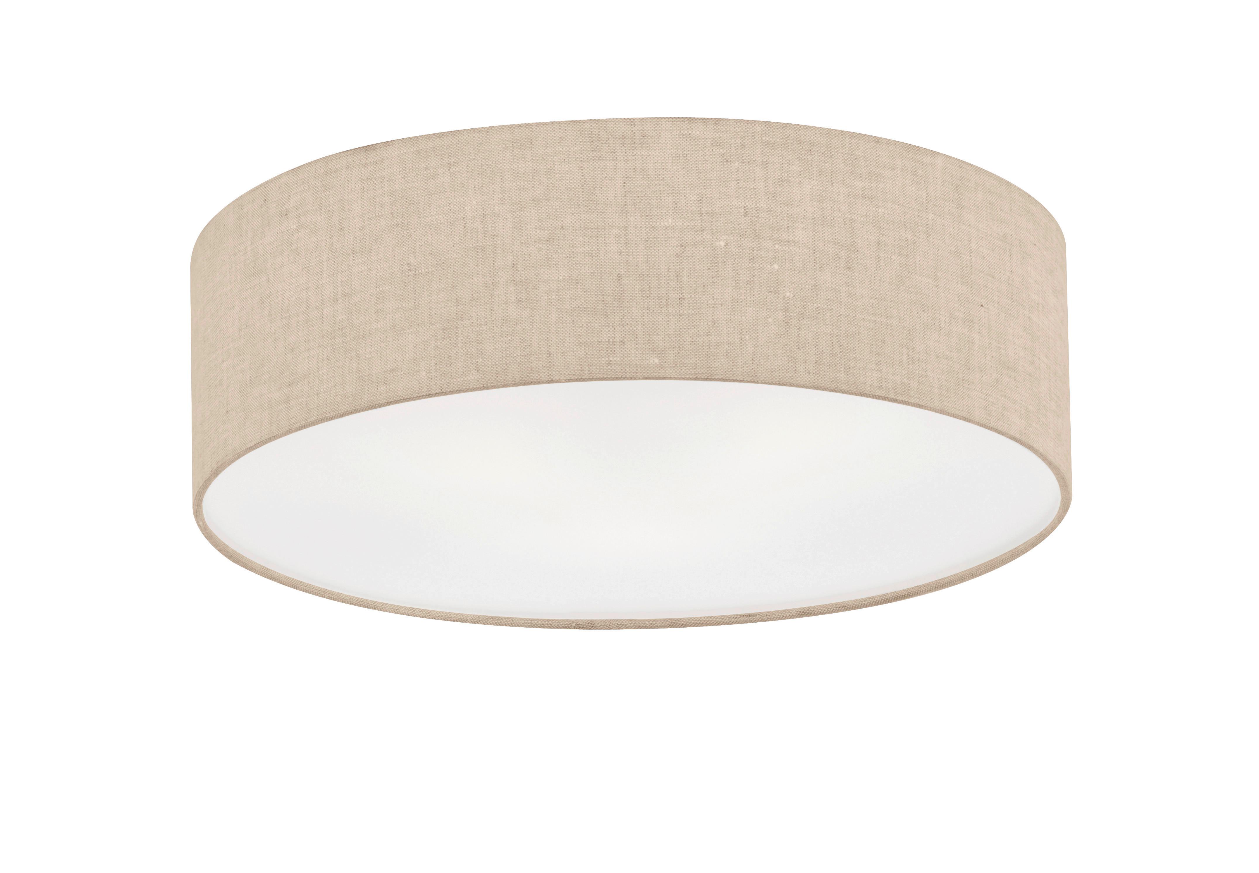 Deckenleuchte Thor Sandfarben max. 120 Watt - Sandfarben, Design, Kunststoff/Textil (40/40/12cm) - Fischer & Honsel