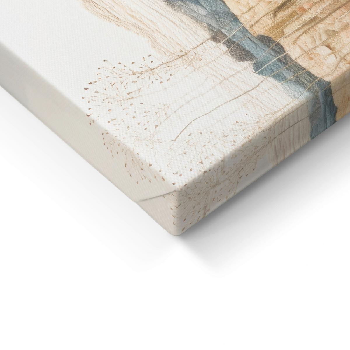 Leinwandbild Tactile Fields Multicolor ca. 70x100cm - Beige/Multicolor, Basics, Holz/Textil (70/100cm)