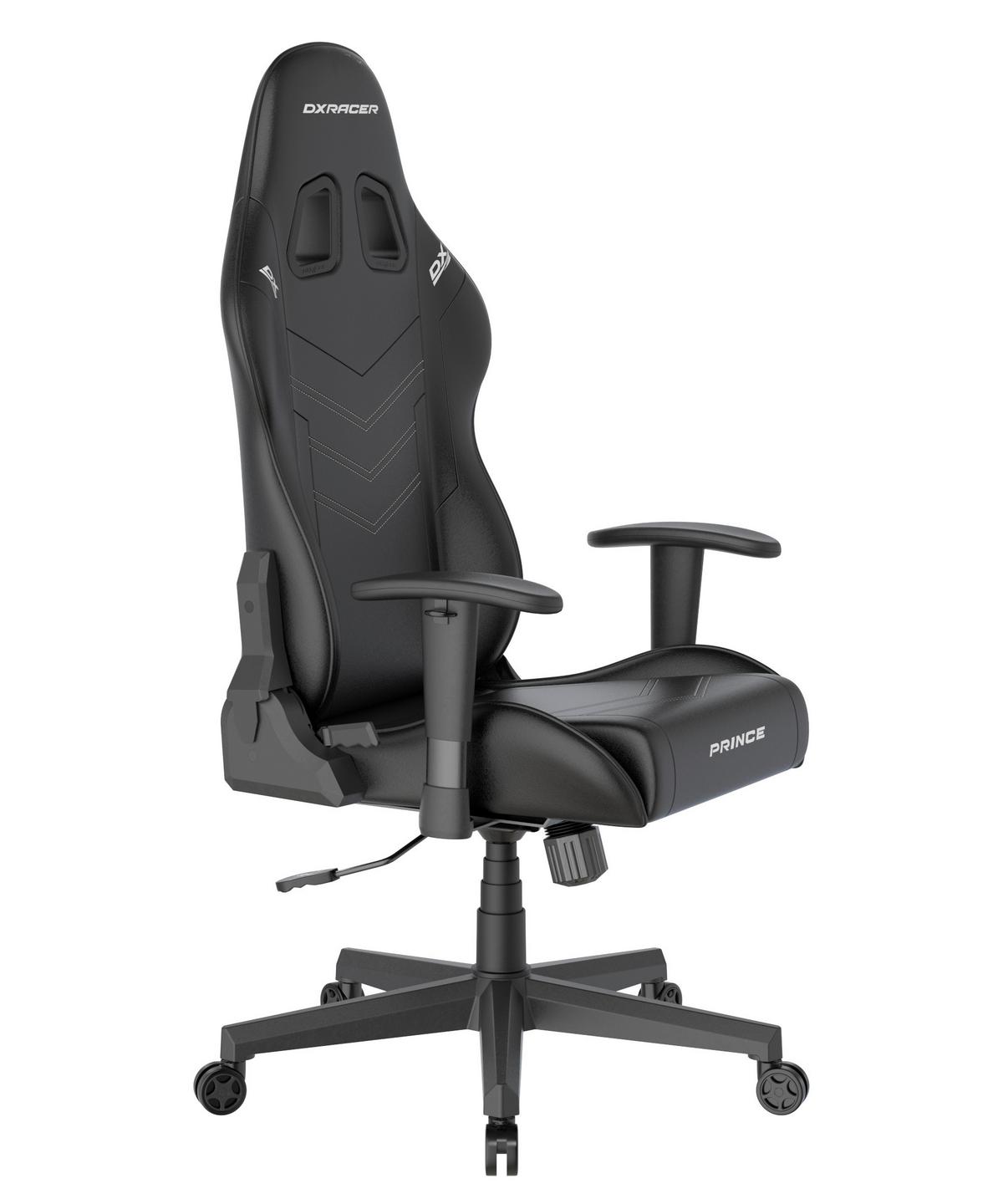 Gamingstuhl Prince Schwarz - Schwarz/Weiß, KONVENTIONELL, Kunststoff/Textil (70/132/70cm) - Dxracer