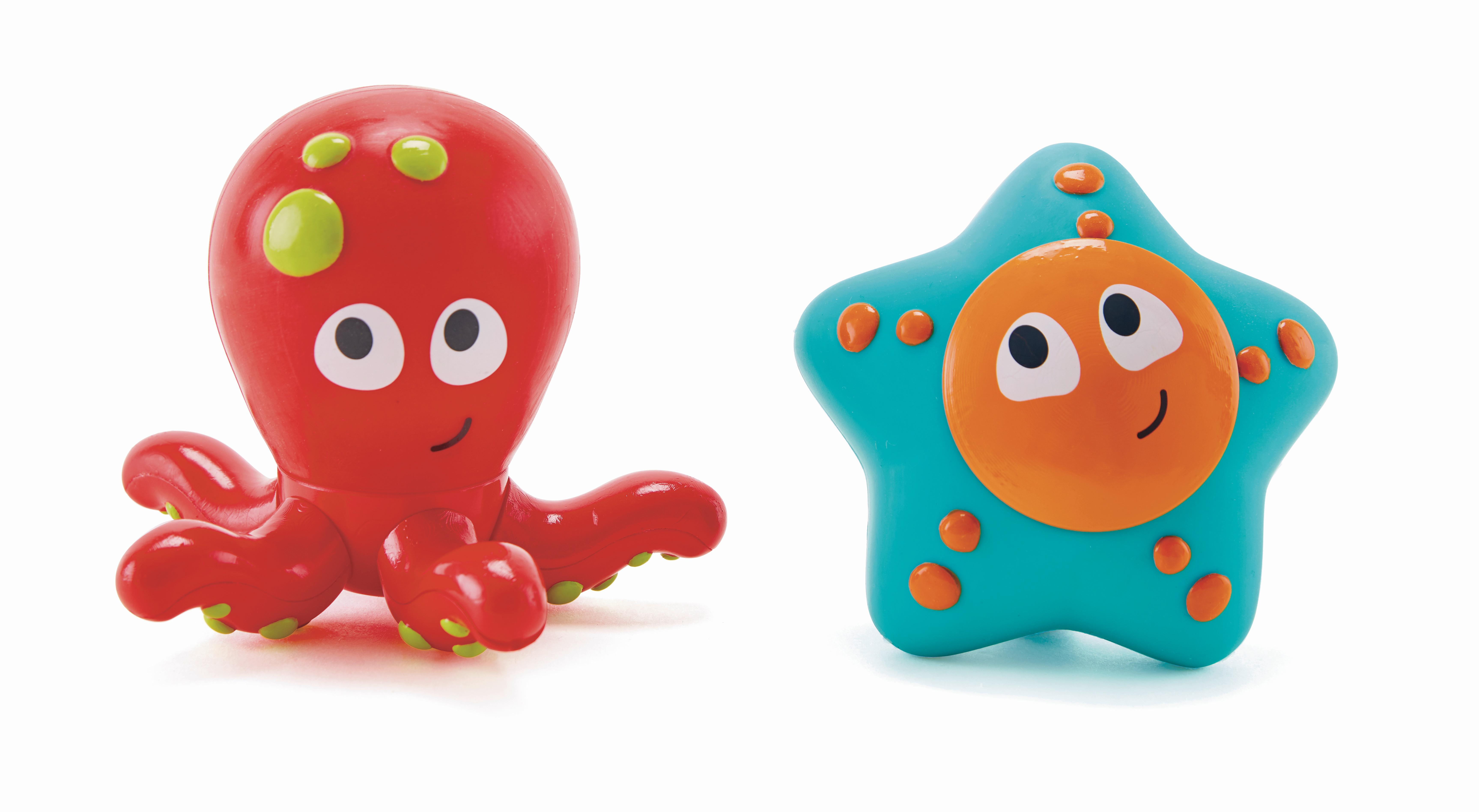 Fürdőjáték 2db-os Meer-Freunde - többszínű, Basics, műanyag (18,5/10,9/24,2cm) - Hape