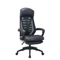 Pisarniški Stol Udo, Črna - črna/zelena, Konvencionalno, kovina/umetna masa (65/123-133/52cm) - Mömax