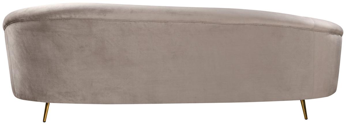 Sofa Luna - zlatne boje/taupe, Moderno, drvo/metal (247/81/105cm) - Mömax