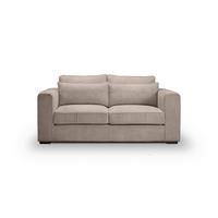 2,5-Sitzer-Sofa Almera Beigebraun - Beigebraun/Schwarz, Basics, Holz/Textil (200/92/112cm) - MID.YOU