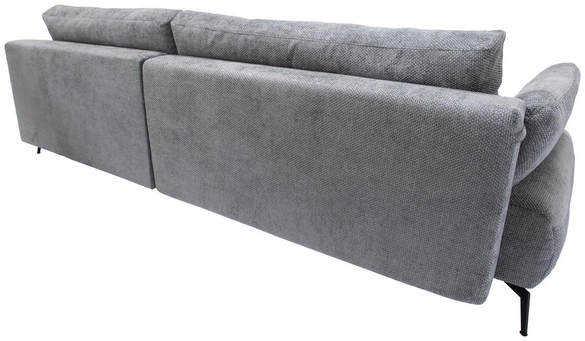 Kutna Garnitura Madison - siva/crna, Moderno, drvni materijal/drvo (284/92/186cm) - Modern Living