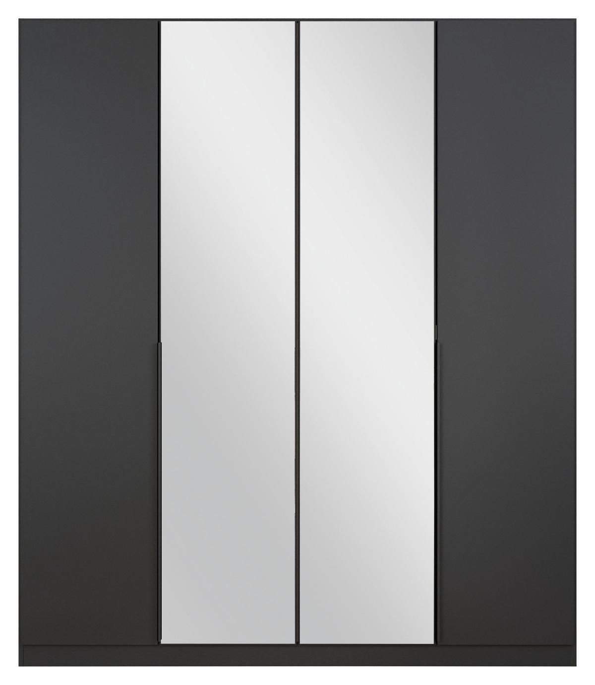 Ormar S Klasičnim Vratima Skyla - siva, Moderno, drvni materijal/metal (181/210/54cm) - Modern Living