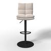 BARPALL CAJA - svart/cremefärgad, Modern, metall/trä (47/87-107/49cm) - Bessagi Home