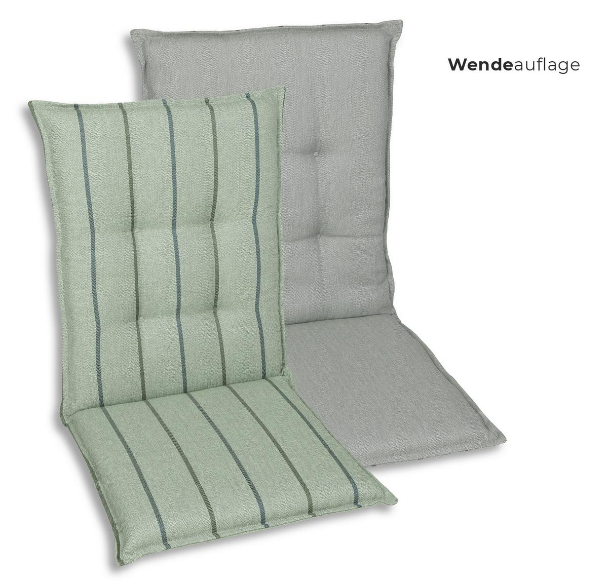 Sesselauflagenset 4-Teilig Hellgrün - Hellgrün, Basics, Textil (50/7/108cm)