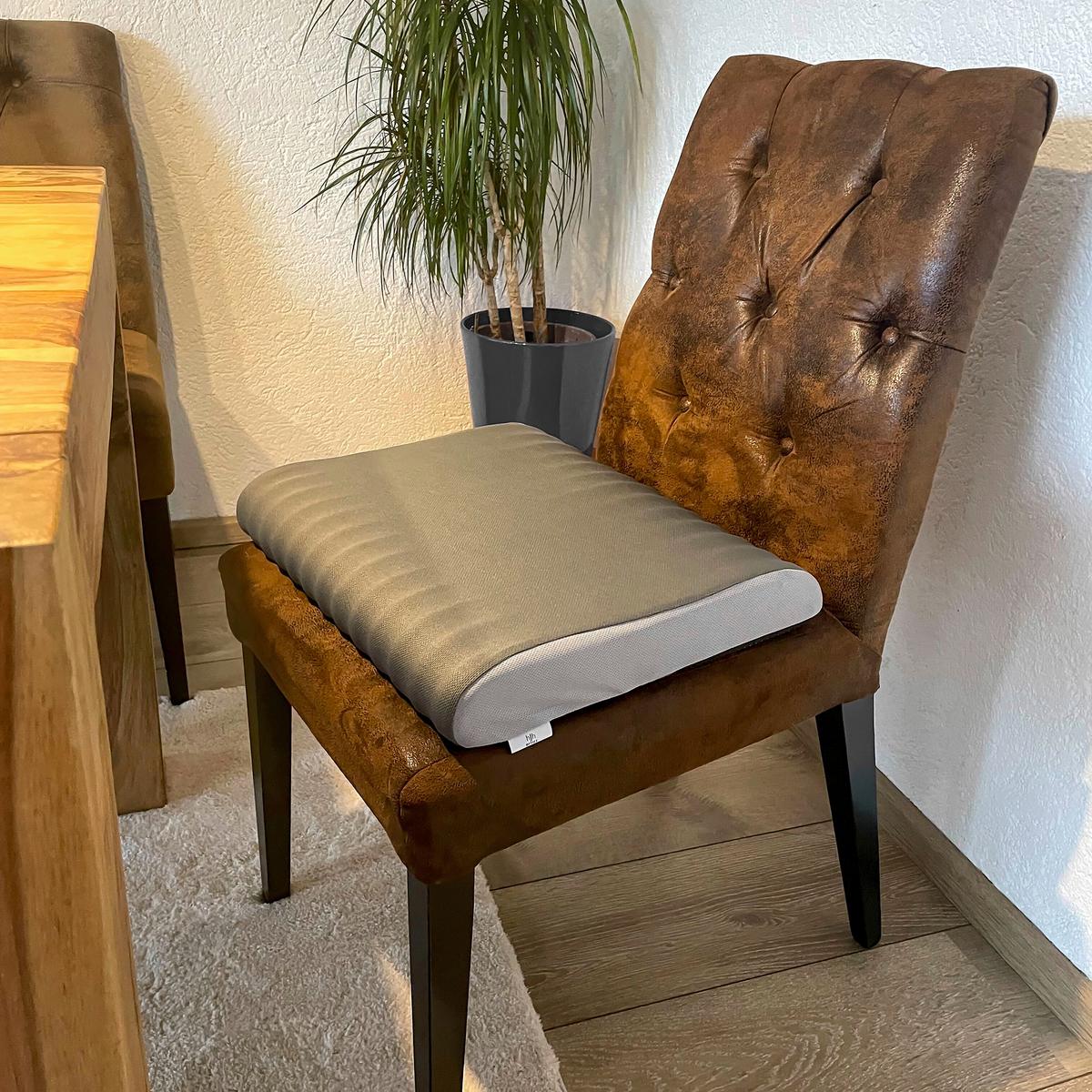 Sedežna Blazina Medisit V, Siva - Basics, tekstil (44/7/37cm) - MID.YOU