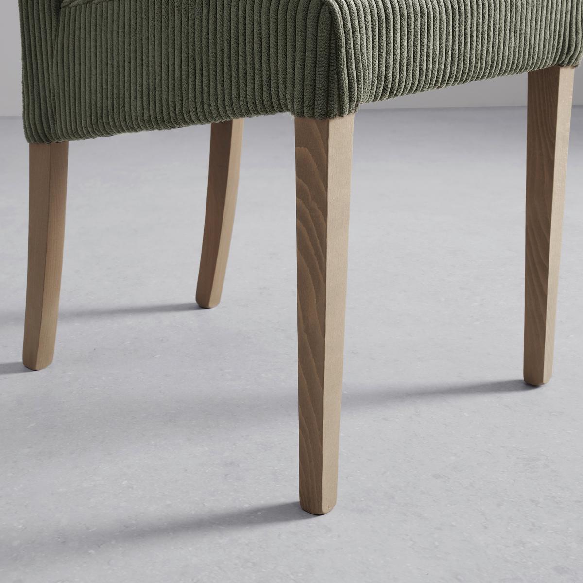 Stuhl Roko Grün - Eichefarben/Grün, Modern, Holz/Textil (46/101/62cm) - Mömax