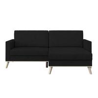Kutna Garnitura Carini - boje hrasta/crna, Basics, tekstil/drvo (222/152cm) - Modern Living