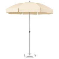 Sonnenschirm Siesta Beige Ø ca. 200cm - Beige, Basics, Kunststoff/Metall (200cm) - Suncomfort by Glatz