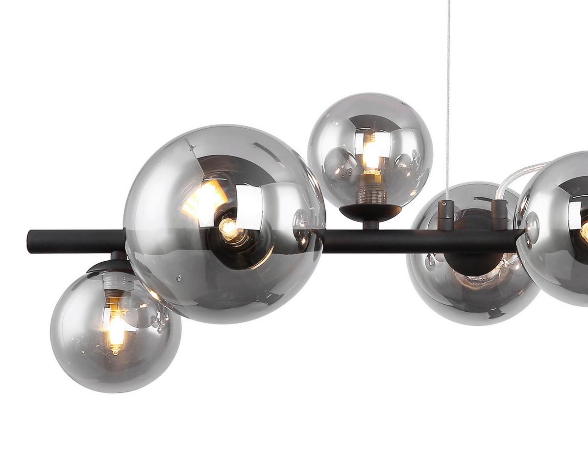 LAMPA WISZĄCA LED VILLA - czarny, Design, metal/szkło (87/34,5/120cm) - Dieter Knoll