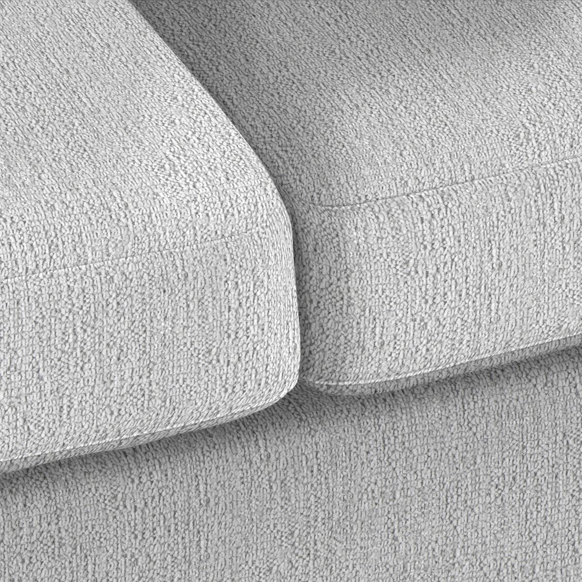 2-Sitzer-Sofa Devado Silberfarben - Silberfarben/Naturfarben, Holz/Textil (190/70-85/95cm) - Mömax