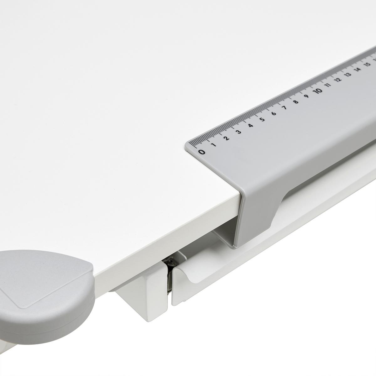 Schreibtisch Studare Grau/Weiss - Weiss/Grau, Konventionell, Holzwerkstoff/Metall (110/55-78/68cm) - Mömax