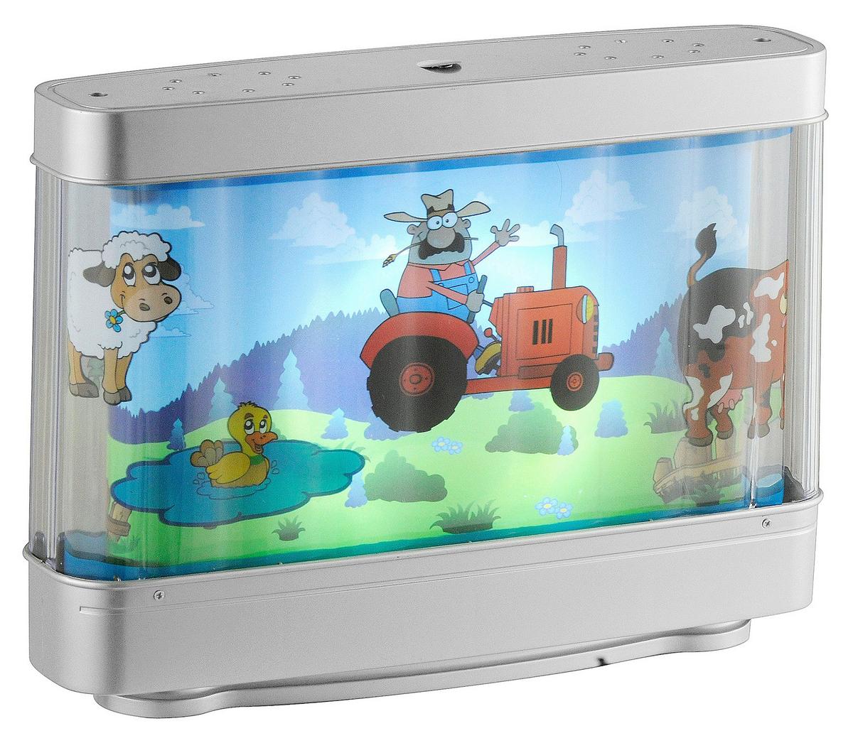LED-Dekoleuchte Farmer Silberfarben max. 3 Watt - Silberfarben, Kunststoff/Metall (31/8/23cm) - Paul Neuhaus