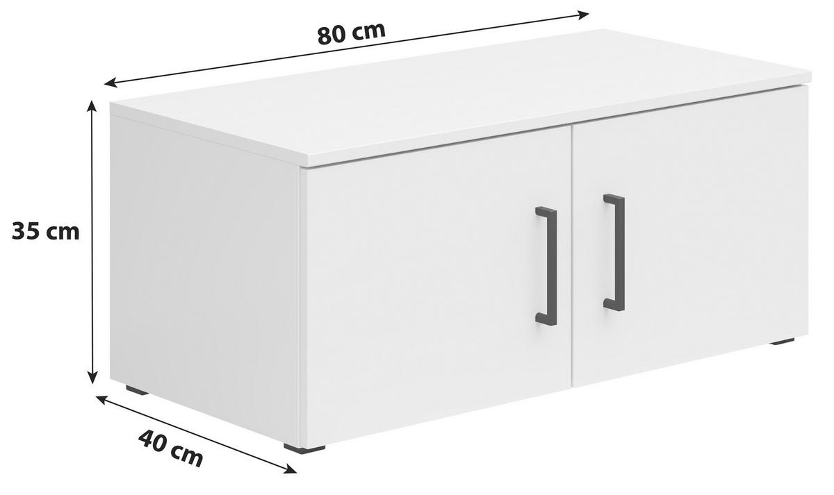 Extensie la dulap MULTI - alb, Modern, material pe bază de lemn (80/35/40cm) - Modern Living