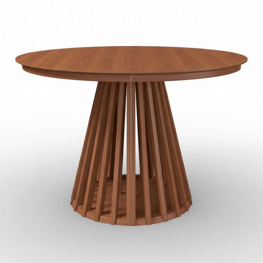 UTDRAGBART BORD ENNIO - valnötsfärgad, Modern, metall/trämaterial (120-200/120/75cm) - Bessagi Home
