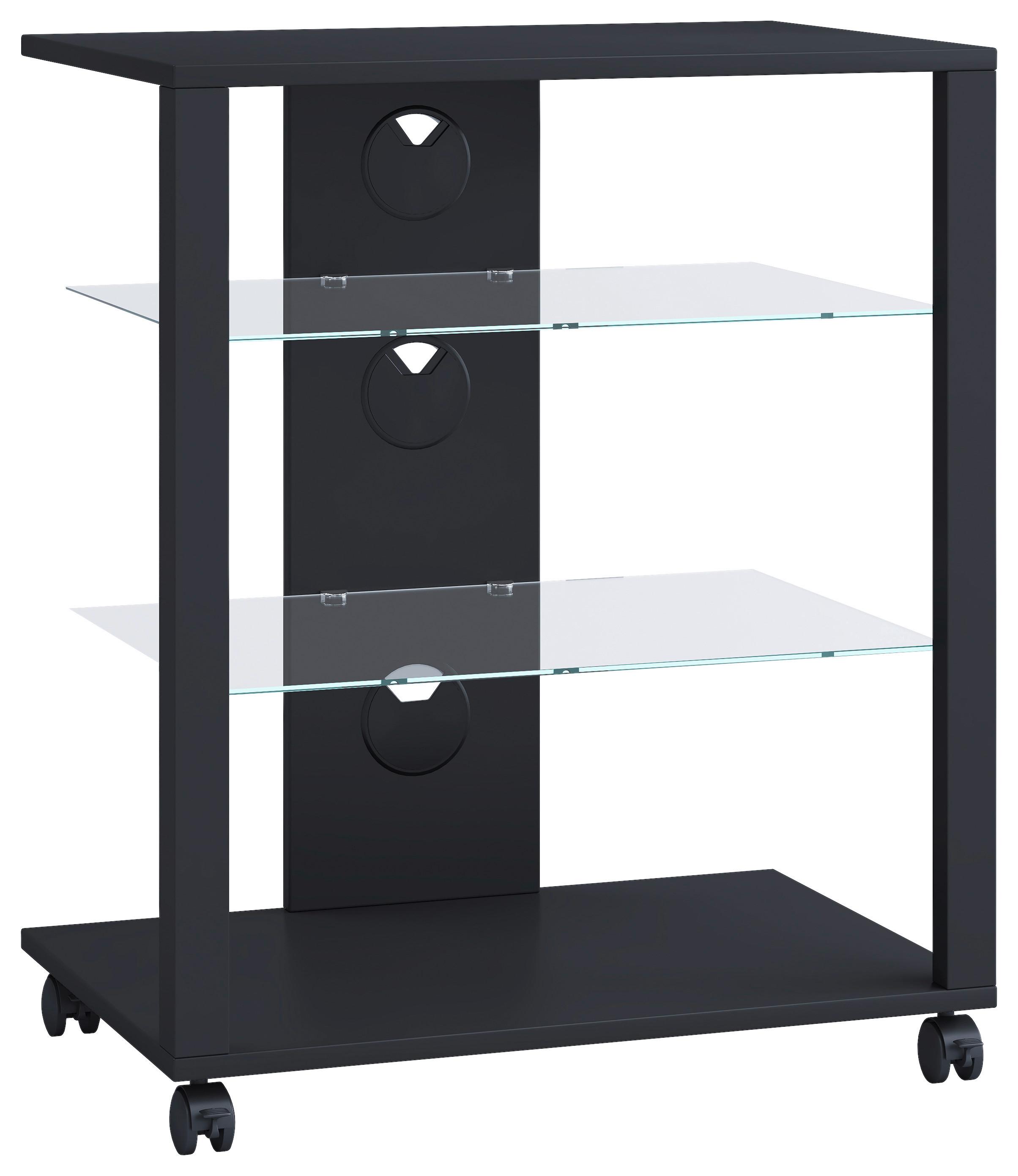Stojalo Za Tv Folas, Črna - črna, Basics, umetna masa/leseni material (60/70/41cm) - MID.YOU