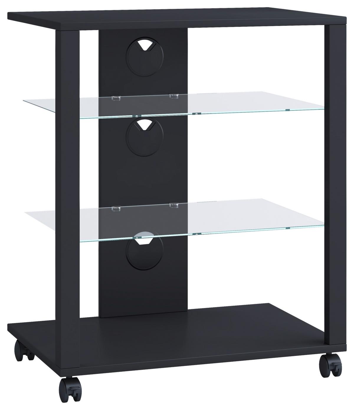 Stojalo Za Tv Folas, Črna - črna, Basics, umetna masa/leseni material (60/70/41cm) - MID.YOU