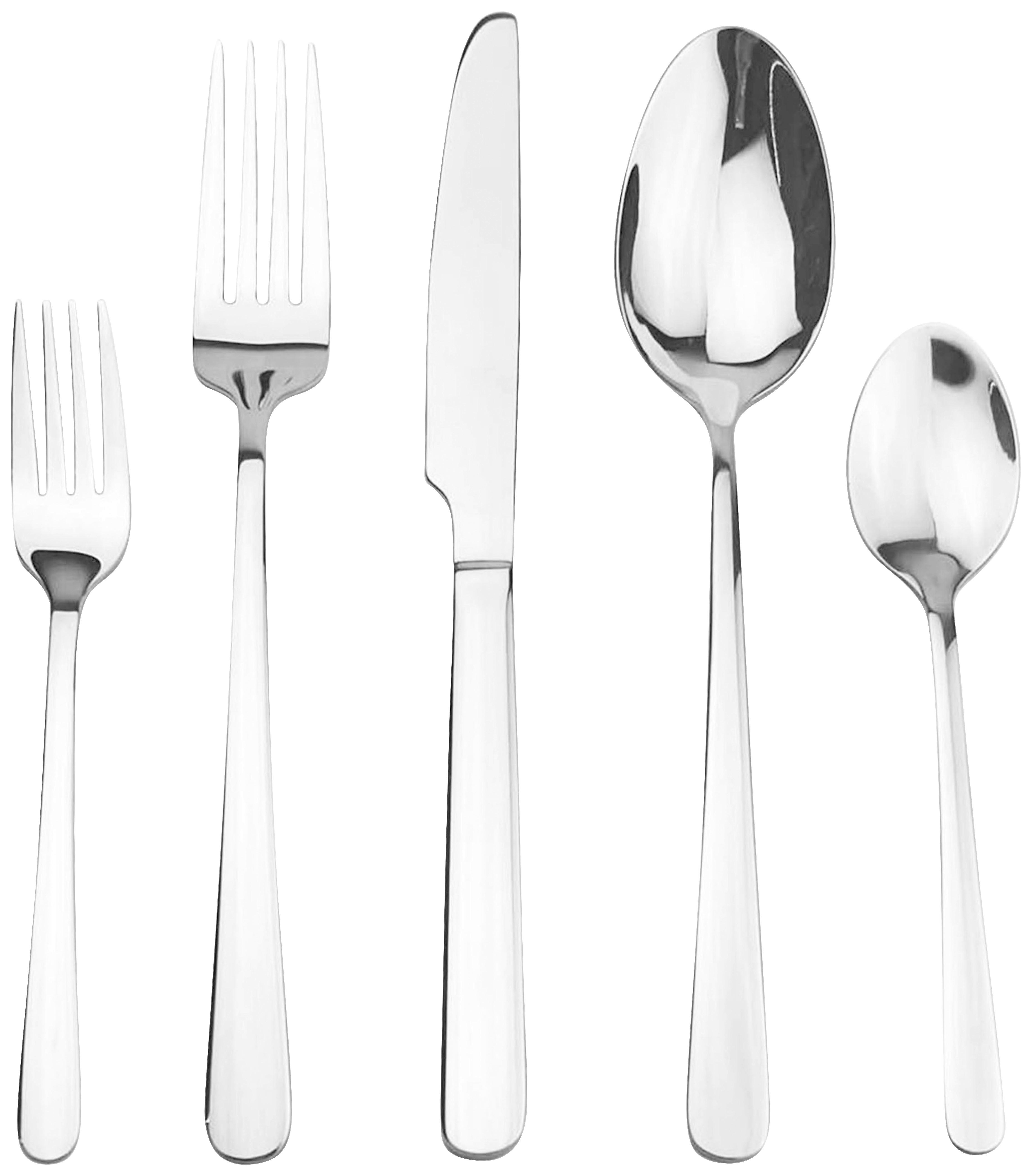 Set de tacâmuri 60/1 Lucy - culoare inox, Modern, metal - Mömax