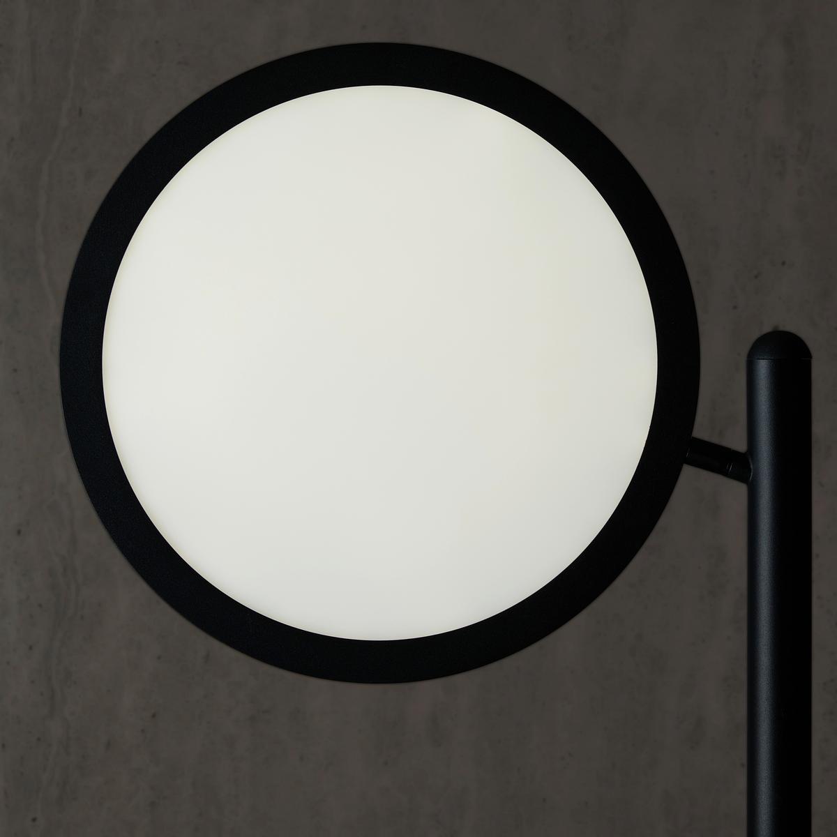 Lampadar LED Carsten - negru, Modern, plastic/metal (59,4/30/176,7cm) - Visiona